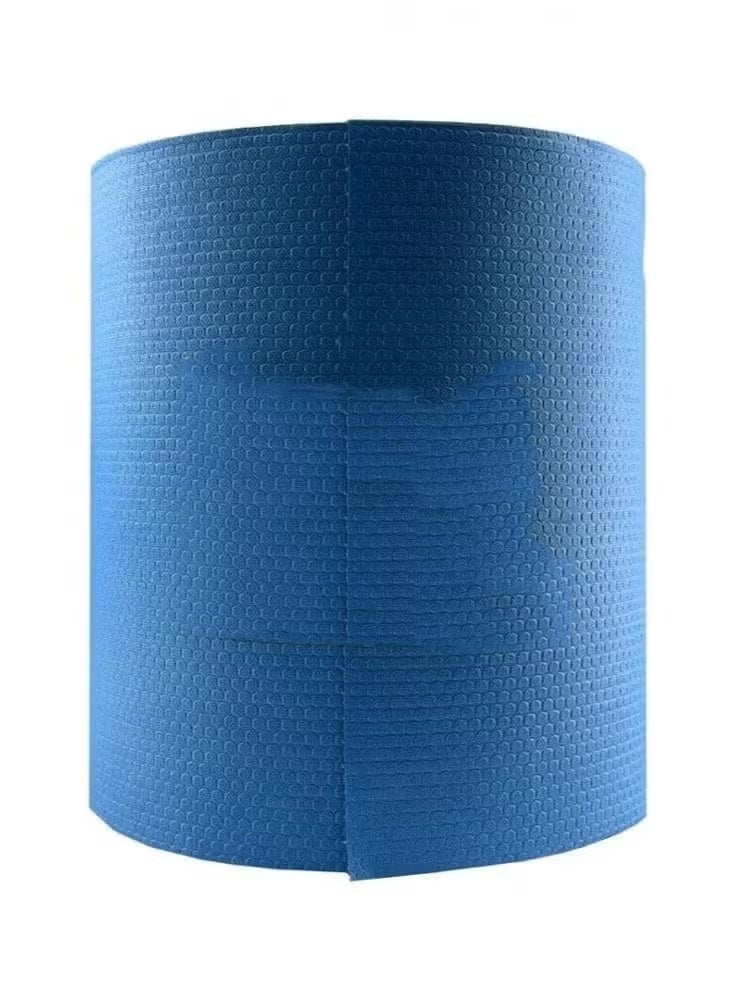 Century Jumbo Blue Microfiber Kitchen Towel Roll Extra Thick - 475 Pieces - Image 3